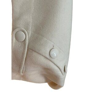 J crew womens skirt size 2 wool/cashmere off white 28 waist 28 hip 22 long